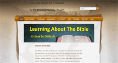 Desktop Screenshot of learningaboutthebible.org