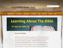 Tablet Screenshot of learningaboutthebible.org