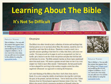 Tablet Screenshot of learningaboutthebible.com